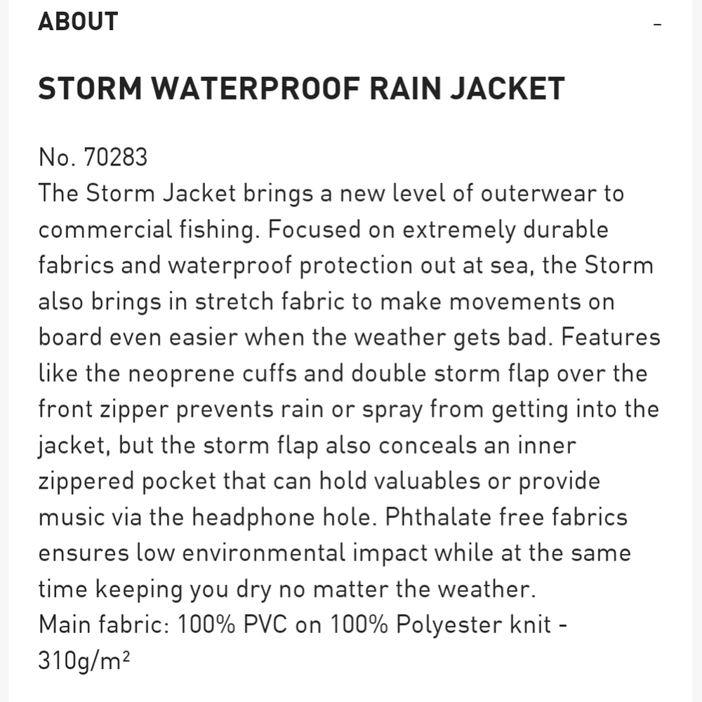 Helly hansen storm rain jacket - Picture 2 of 2